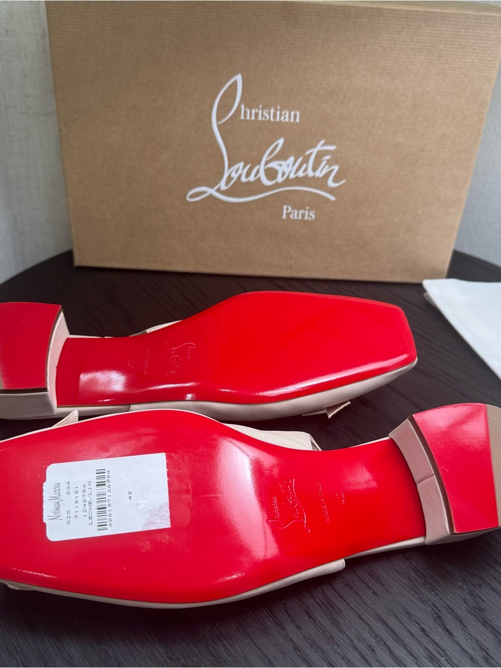 Christian Louboutin Mamaflirt Slingback Ballet Pump Leche 42 - Picture 11 of 12